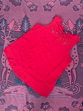 Antthony Bright Pink Embellished Sleeveless Camisole